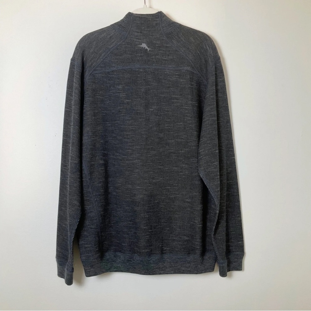 Tommy Bahama | Reversible Pullover | Flipsider | Half Zip | Gray | Large - Picture 7 of 15